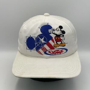 Vintage Disney Mickey Mouse USA Snapback Hat Cap Goofy's Hat Co Epcot Center